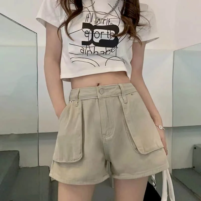 Denim Shorts for Women Large Size Workwear Vintage Casual Loose Korean Style Jeans A-line High Waisted Hot Pants Women Clothing
Denim Shorts for Women Large Size Workwear Vintage Casual Loose Korean Style Jeans A-line High Waisted Hot Pants Women Clothing