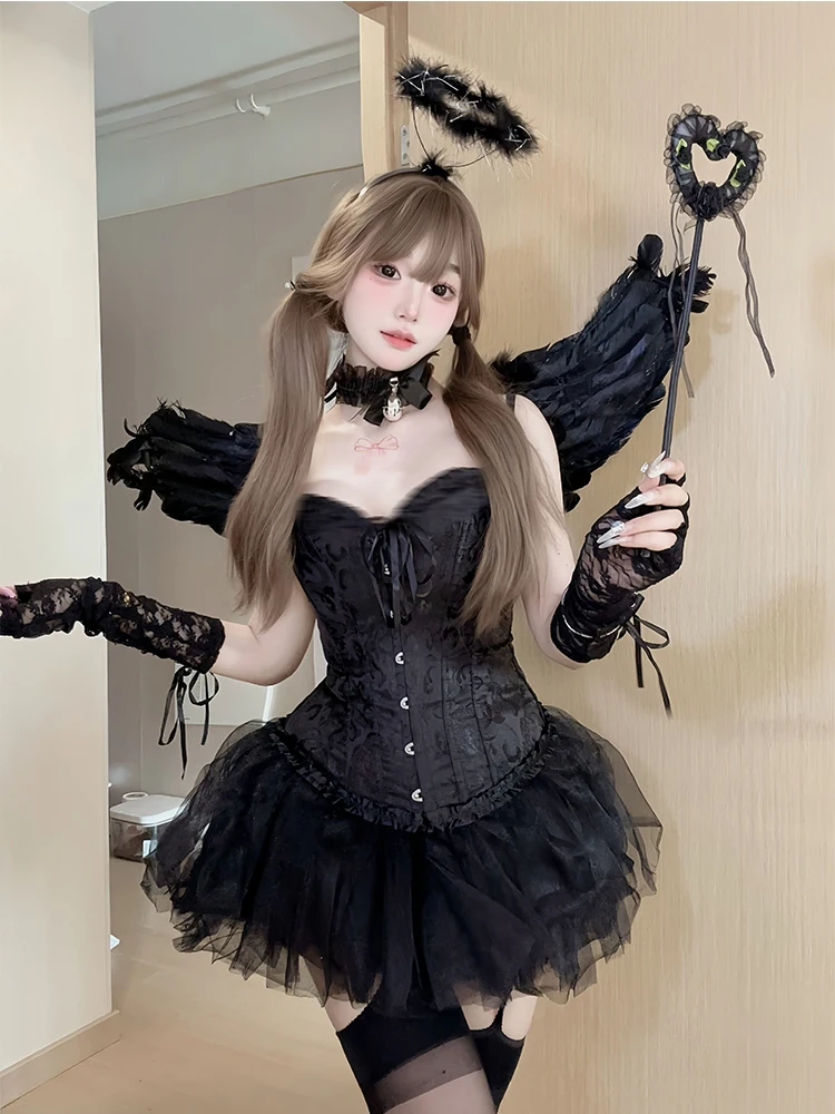 Сексуальный комплект костюмов ангела Дьяли, женский костюм для косплея k, тема, ролевая съемка, Хэллоуин, модное полиэфирное волокно, школьное orm
Сексуальный комплект костюмов ангела Дьяли, женский костюм для косплея k, тема, ролевая съемка, Хэллоуин, модное полиэфирное волокно, школьное orm