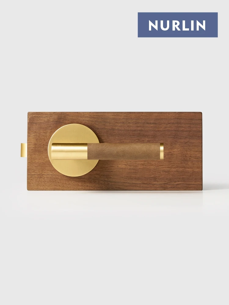 Nurlin US American Standard Real Leather Brass Door Room Lever Handle Set Mortise Passage Privacy Dummy Matt Brushed Brass
Nurlin US American Standard Real Leather Brass Door Room Lever Handle Set Mortise Passage Privacy Dummy Matt Brushed Brass