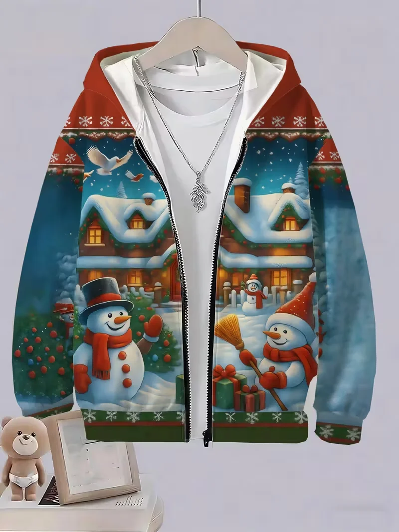Рождественские толстовки на молнии со снеговиком и 3D принтом для мужчин и женщин, толстовки с капюшоном, уличная одежда большого размера, спортивный костюм в стиле хип-хоп, пальто, мужская одежда
Рождественские толстовки на молнии со снеговиком и 3D принтом для мужчин и женщин, толстовки с капюшоном, уличная одежда большого размера, спортивный костюм в стиле хип-хоп, пальто, мужская одежда