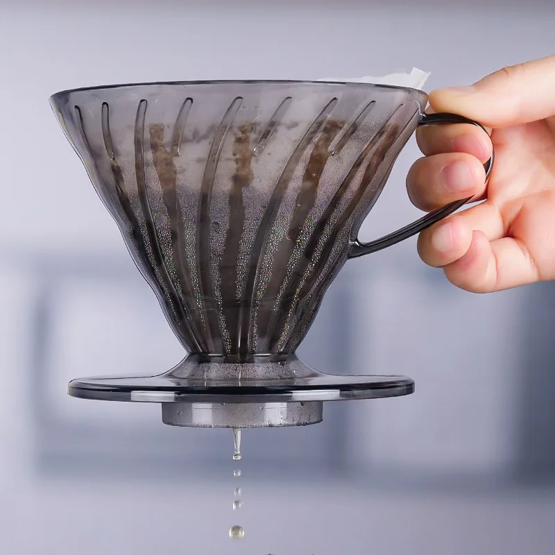 Smoked resin coffee filter pot Household hand-brewed glass drip filter pot for use together
Smoked resin coffee filter pot Household hand-brewed glass drip filter pot for use together