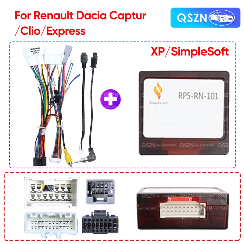 Для Renault Dacia Captur/Clio/Express кабель 16-контактный разъем жгут проводов XP CANBUS декодер адаптер Android радио RP5-RN-101
Для Renault Dacia Captur/Clio/Express кабель 16-контактный разъем жгут проводов XP CANBUS декодер адаптер Android радио RP5-RN-101