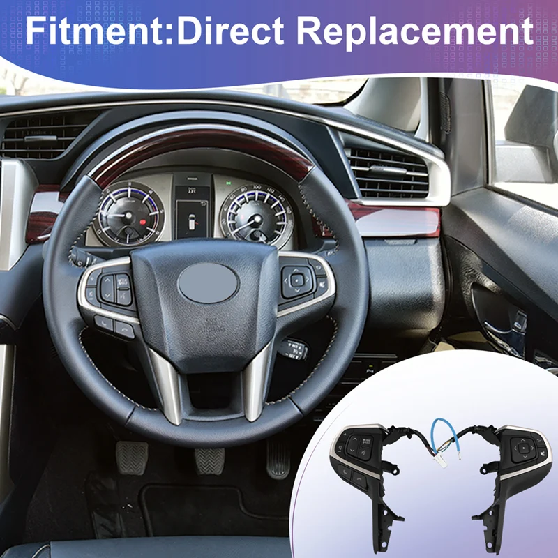 A13F-Car Multi-Function Steering Wheel Cruise Control Buttons Switch For Toyota Innova 2015-2019 842500K080
A13F-Car Multi-Function Steering Wheel Cruise Control Buttons Switch For Toyota Innova 2015-2019 842500K080