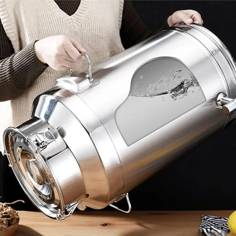 5L 9L 14L Stainless Steel Sealed Bucket with Faucet Airtight Oil Milk Wine Container
5L 9L 14L Stainless Steel Sealed Bucket with Faucet Airtight Oil Milk Wine Container