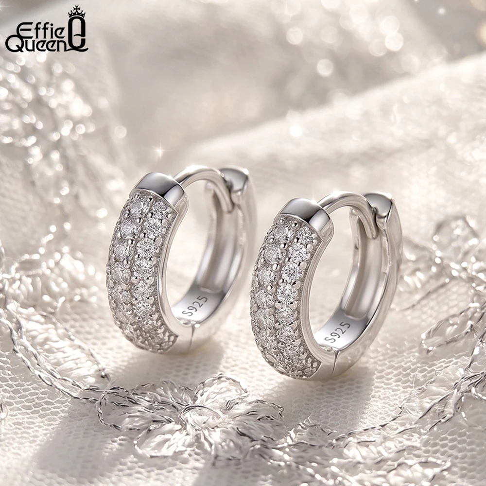 ORSA JEWELS Daily White Stone Hoop Earrings Gift 925 Sterling Silver Zircon Circle Earrings Trendy Fine Jewerly For Women SE103
ORSA JEWELS Daily White Stone Hoop Earrings Gift 925 Sterling Silver Zircon Circle Earrings Trendy Fine Jewerly For Women SE103