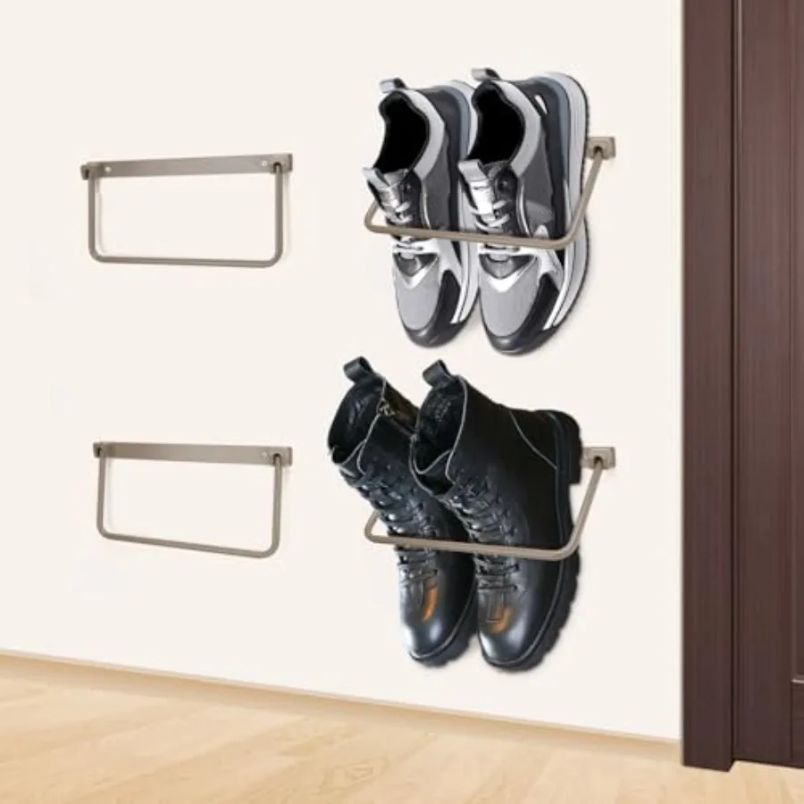 Rv Shoe Rack Wall Mounted 4 Packs-Aluminum Camper Wall Hanging Shoe RackFoldable Rv Shoe Organizer Shelf Effective Shoe Storage
Rv Shoe Rack Wall Mounted 4 Packs-Aluminum Camper Wall Hanging Shoe RackFoldable Rv Shoe Organizer Shelf Effective Shoe Storage