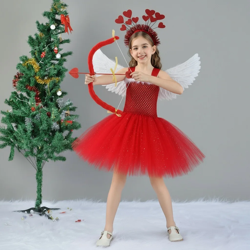 Kids Santa Costume Girls Christmas Mrs Claus Tutu Dress Outfit Red Tulle Princess Dress for Girls Xmas Party New Year Dress Up
Kids Santa Costume Girls Christmas Mrs Claus Tutu Dress Outfit Red Tulle Princess Dress for Girls Xmas Party New Year Dress Up