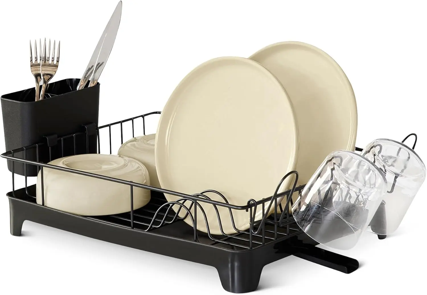 Stainless Steel Dish Drying Rack, 15.2 X 11.6 X 4 in., Black
Stainless Steel Dish Drying Rack, 15.2 X 11.6 X 4 in., Black