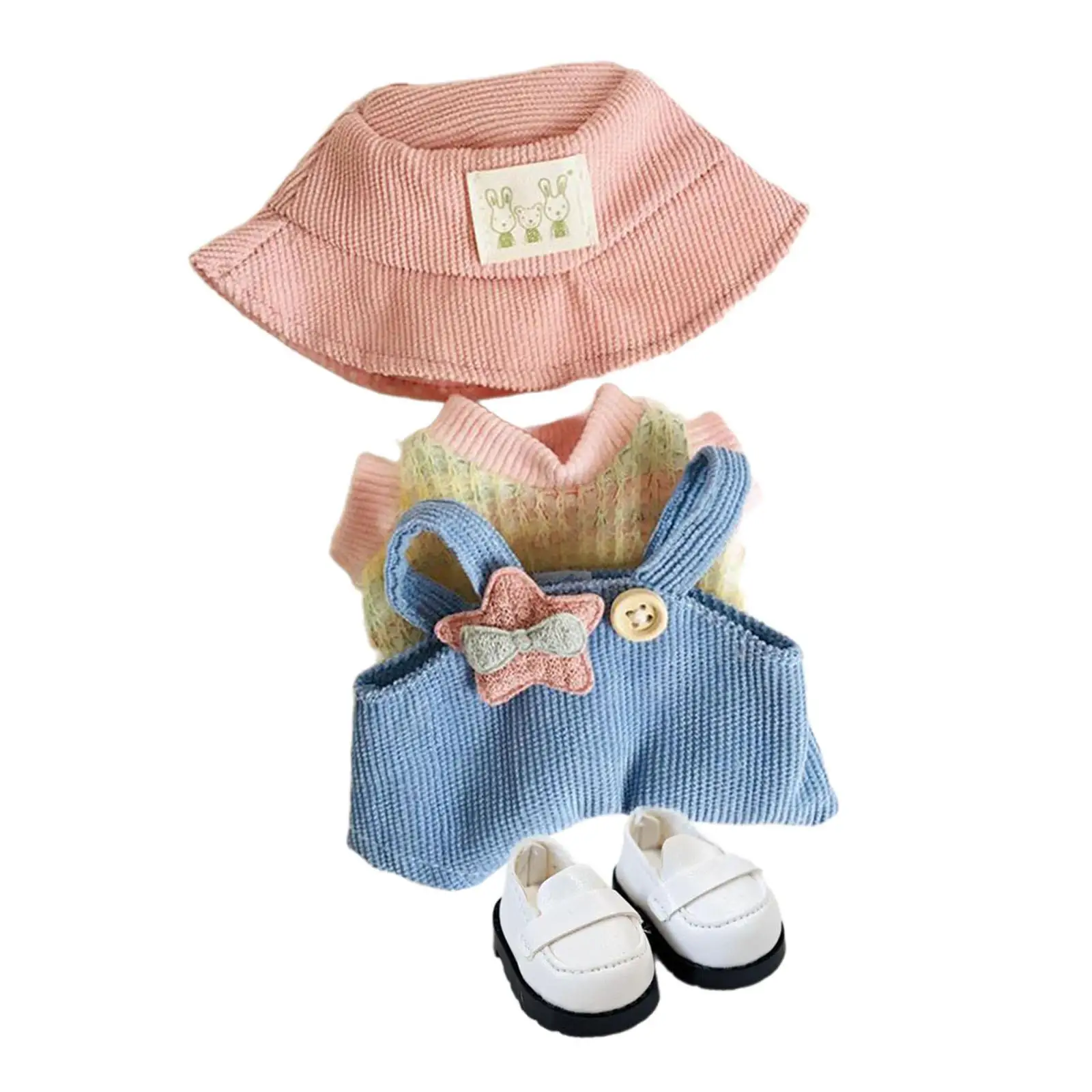 15cm Plush Doll Clothes Stuffed Animals Accessories,Dress up,Soft Photo Props with Hat Fashion Doll T Shirt and Overall Cute
15cm Plush Doll Clothes Stuffed Animals Accessories,Dress up,Soft Photo Props with Hat Fashion Doll T Shirt and Overall Cute