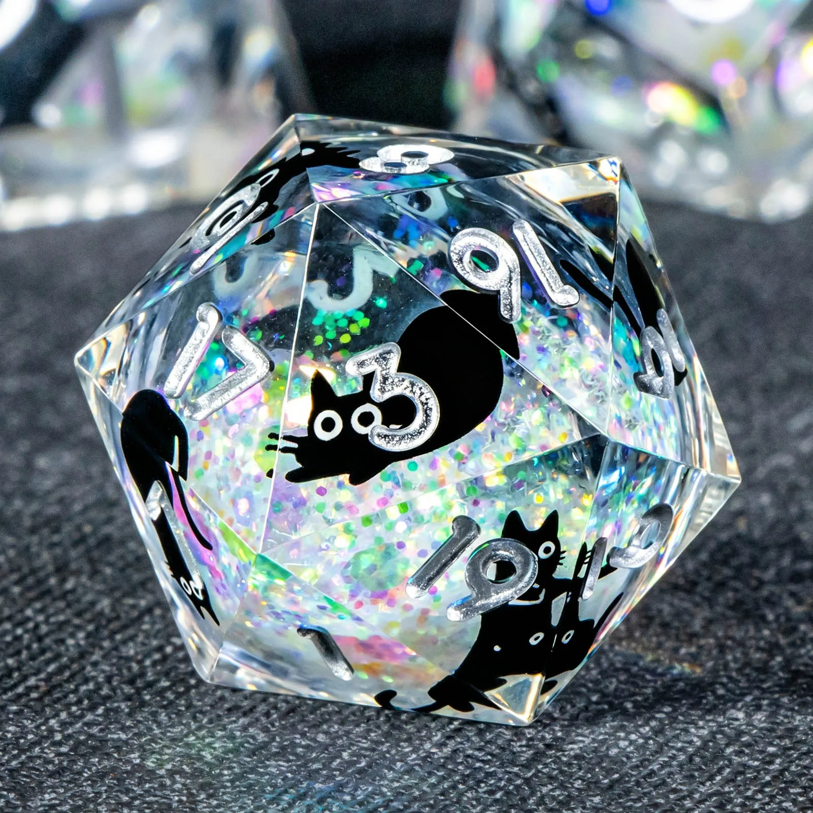 Cat Liquid Core DND Dice Set, Sharp Edged D&D Dice Set, Resin Polyhedral Dice Set for Dungeons and Dragons, Role Playing Game
Cat Liquid Core DND Dice Set, Sharp Edged D&D Dice Set, Resin Polyhedral Dice Set for Dungeons and Dragons, Role Playing Game