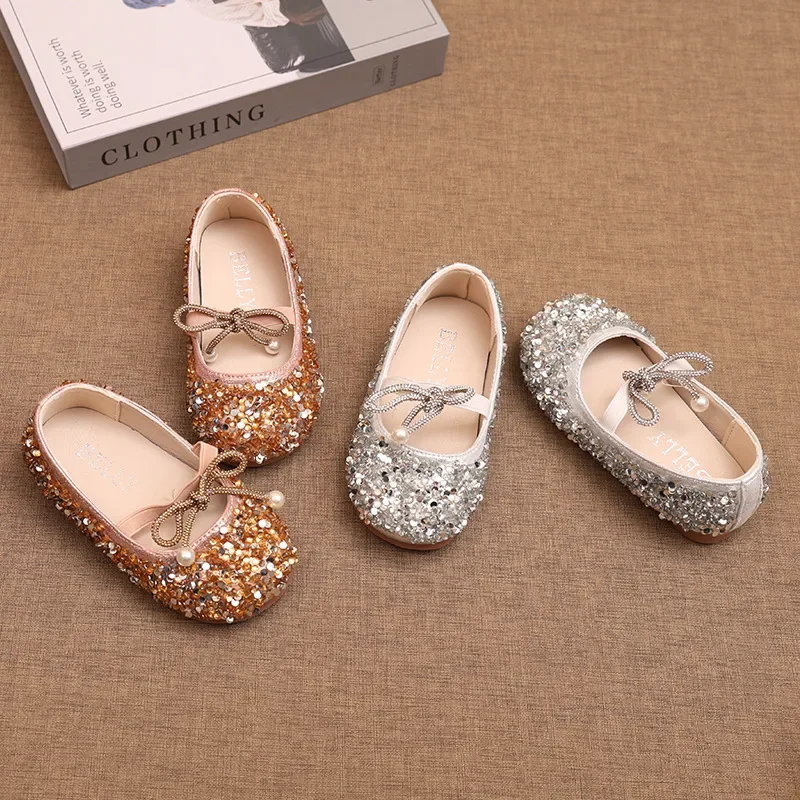 Spring/Autumn Kids Casual Shoes Princess Style Rhinestone Toddler Shoes for Girls Soft-Soled Flats for 1-9 Years Old for Wedding
Spring/Autumn Kids Casual Shoes Princess Style Rhinestone Toddler Shoes for Girls Soft-Soled Flats for 1-9 Years Old for Wedding