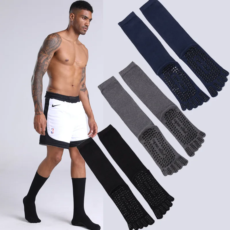Men's long tube yoga socks, autumn and winter Pilates socks, five finger socks, medium tube professional sports cotton silicone
Men's long tube yoga socks, autumn and winter Pilates socks, five finger socks, medium tube professional sports cotton silicone
