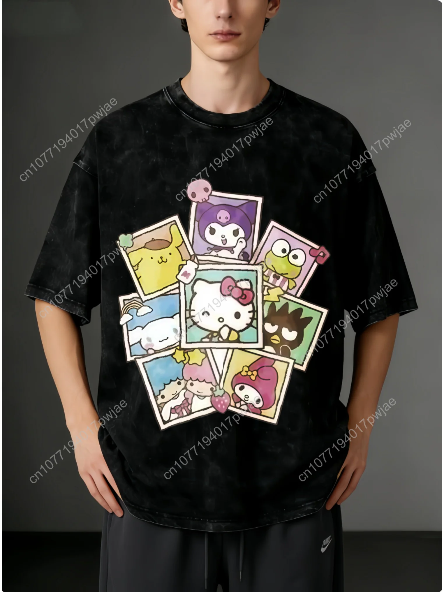Sanrio Summer 100% Hello Kitty Graphic Short Sleeve T-Shirt, Fashionable Vintage Casual Washable Top Cosplay
Sanrio Summer 100% Hello Kitty Graphic Short Sleeve T-Shirt, Fashionable Vintage Casual Washable Top Cosplay