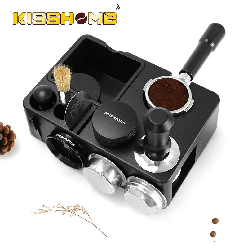 KISSHOME станция для утрамбовки кофе с стуком, держатель корзины для фильтра, опорная база для бариста для Delonghi Breville, аксессуары для приготовления
KISSHOME станция для утрамбовки кофе с стуком, держатель корзины для фильтра, опорная база для бариста для Delonghi Breville, аксессуары для приготовления