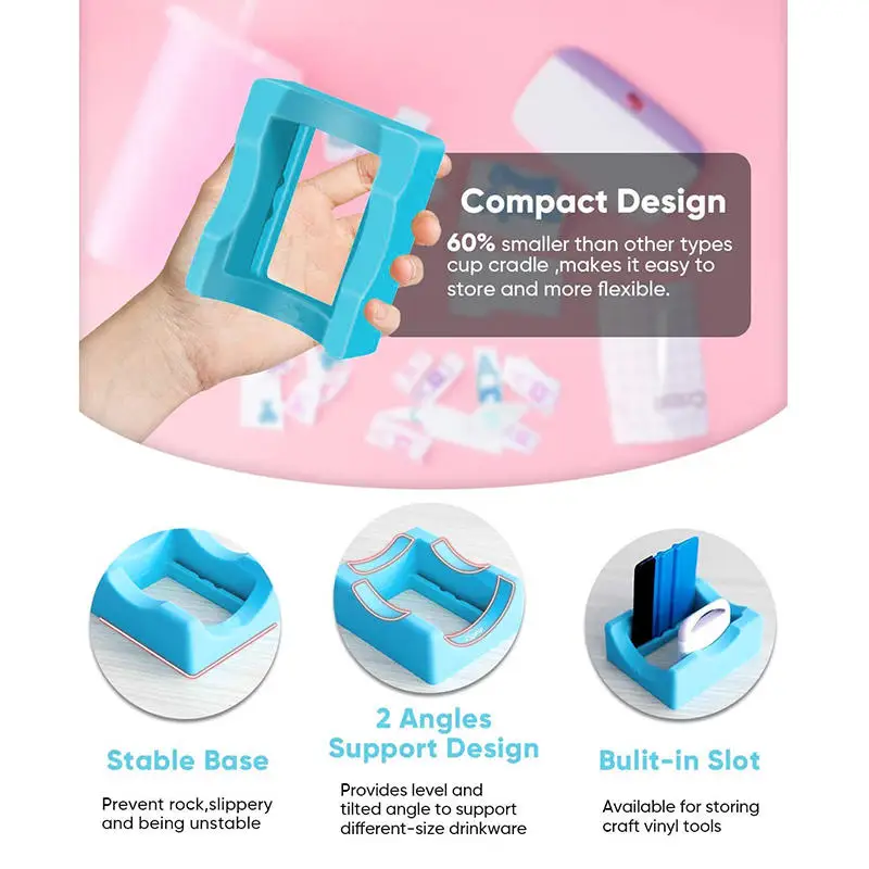 Glass Cup Slot Waterproof Tumbler Holder Anti Slip Lightweight Two Angle Support Tumbler Cradle Rack Household Accessories
Glass Cup Slot Waterproof Tumbler Holder Anti Slip Lightweight Two Angle Support Tumbler Cradle Rack Household Accessories