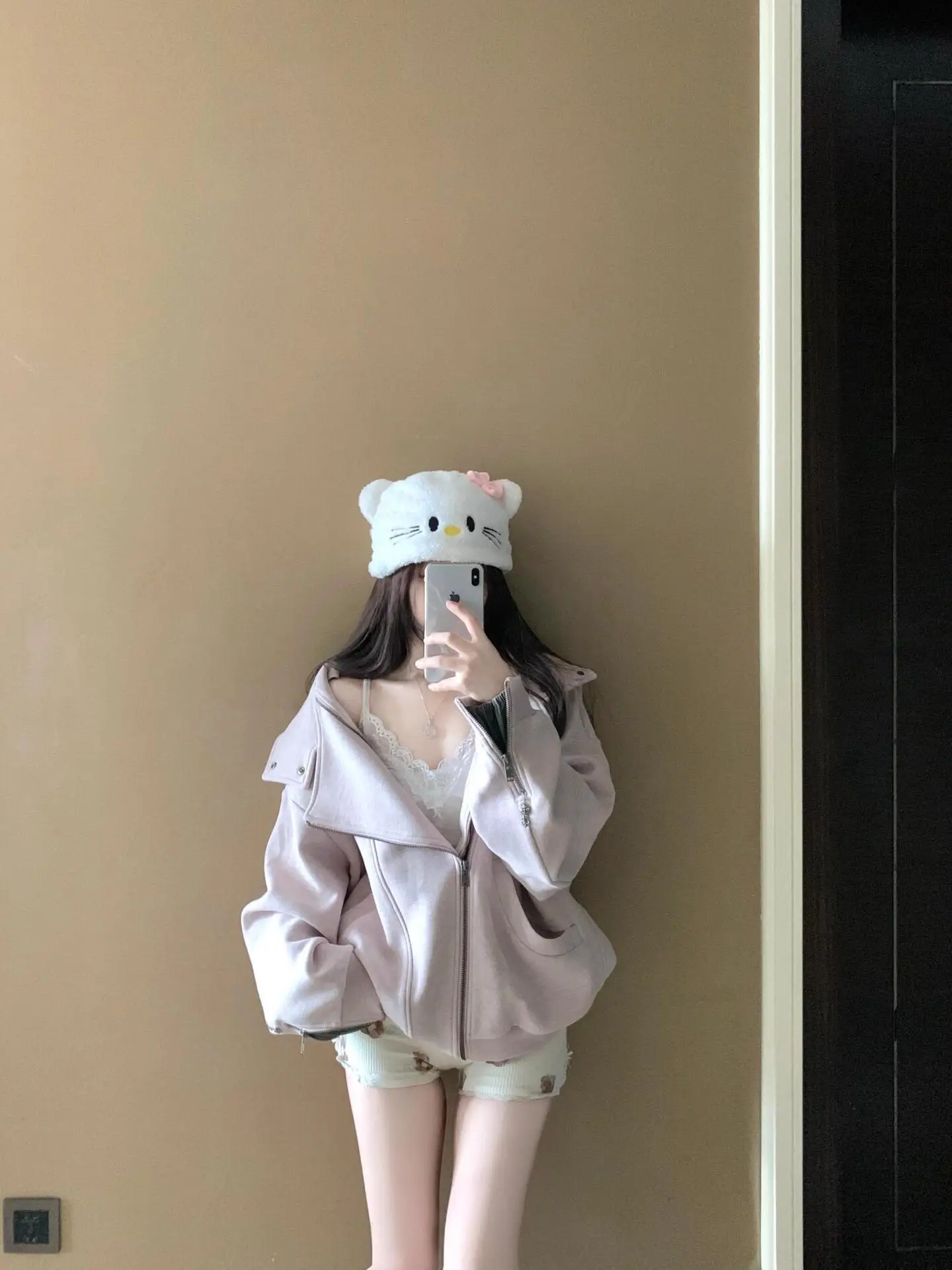 American Style Pink Sweatshirt Jacket Women's Early Spring Lazy Loose Casual Versatile Zipper Open Cardigan Top
American Style Pink Sweatshirt Jacket Women's Early Spring Lazy Loose Casual Versatile Zipper Open Cardigan Top