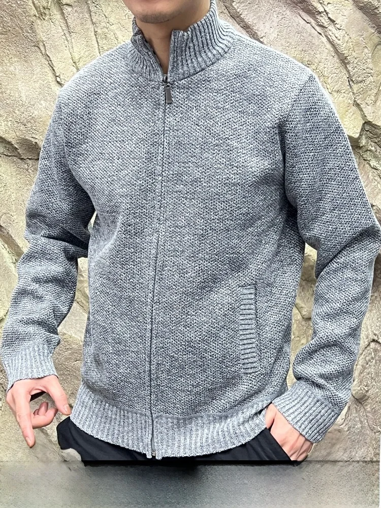 Outdoor Men's Knitted Fce Lined Stand Collar Cardigan Jaet Floral Patterned Soft Polyester Inner Fabric Long Sve
Outdoor Men's Knitted Fce Lined Stand Collar Cardigan Jaet Floral Patterned Soft Polyester Inner Fabric Long Sve