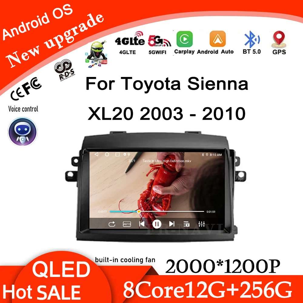 9 lnch для Toyota Sienna XL20 2003-2010 Android 14 DSP QLED Автомобильный радиоприемник Мультимедийный стереоплеер WiFi GPS-навигация Carplay
9 lnch для Toyota Sienna XL20 2003-2010 Android 14 DSP QLED Автомобильный радиоприемник Мультимедийный стереоплеер WiFi GPS-навигация Carplay