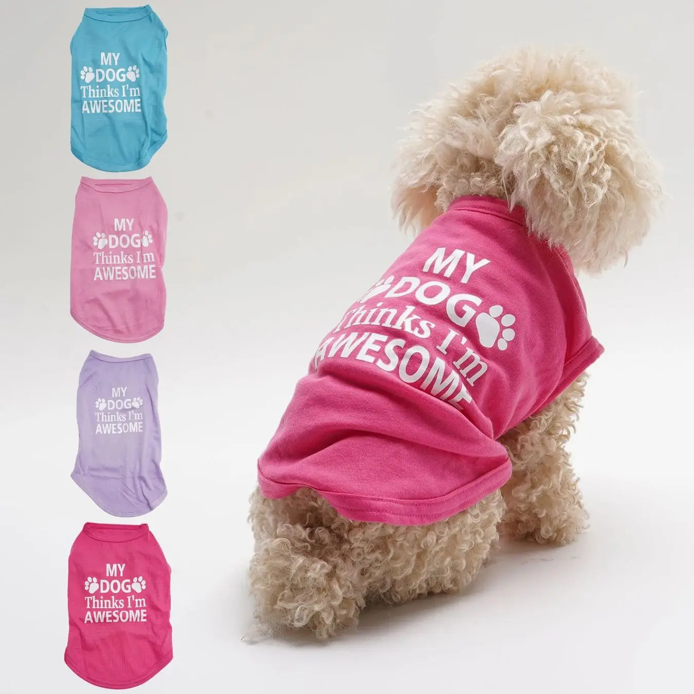 4 Pack Pet Clothes Vests Breathable Comfortable Cute Adjustable Sizes for Dogs And Cats
4 Pack Pet Clothes Vests Breathable Comfortable Cute Adjustable Sizes for Dogs And Cats