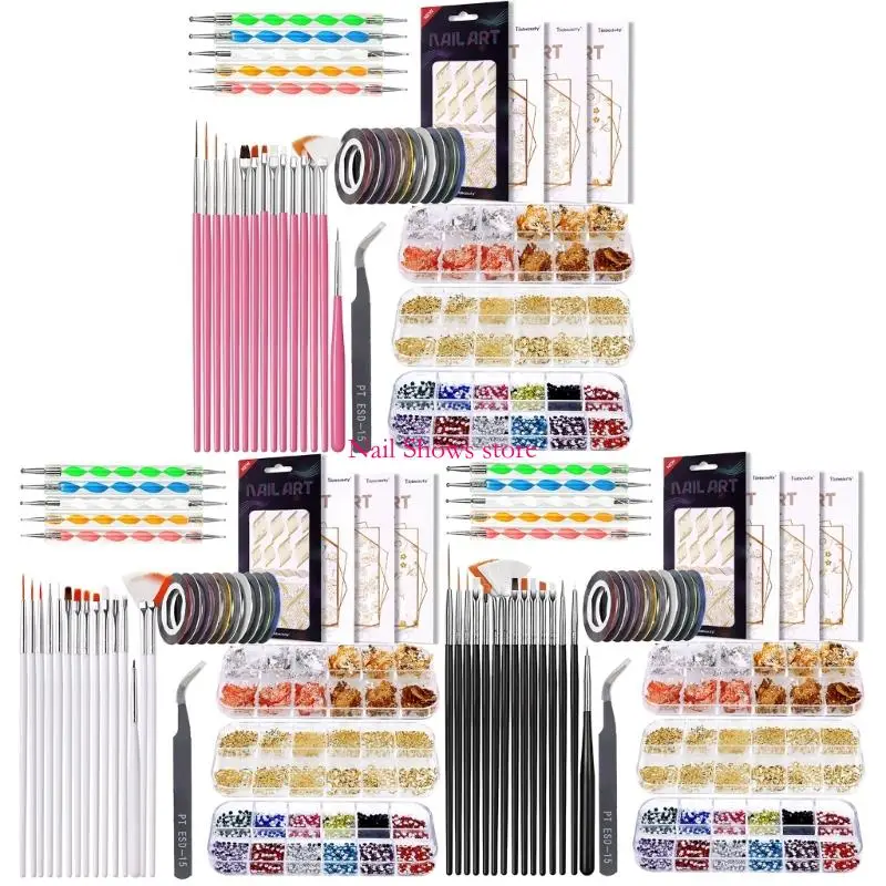 E0BC Art Brushes Dotting Tools Art Accessories Art Rhinestones,Nails Art Tape Strips Designs
E0BC Art Brushes Dotting Tools Art Accessories Art Rhinestones,Nails Art Tape Strips Designs