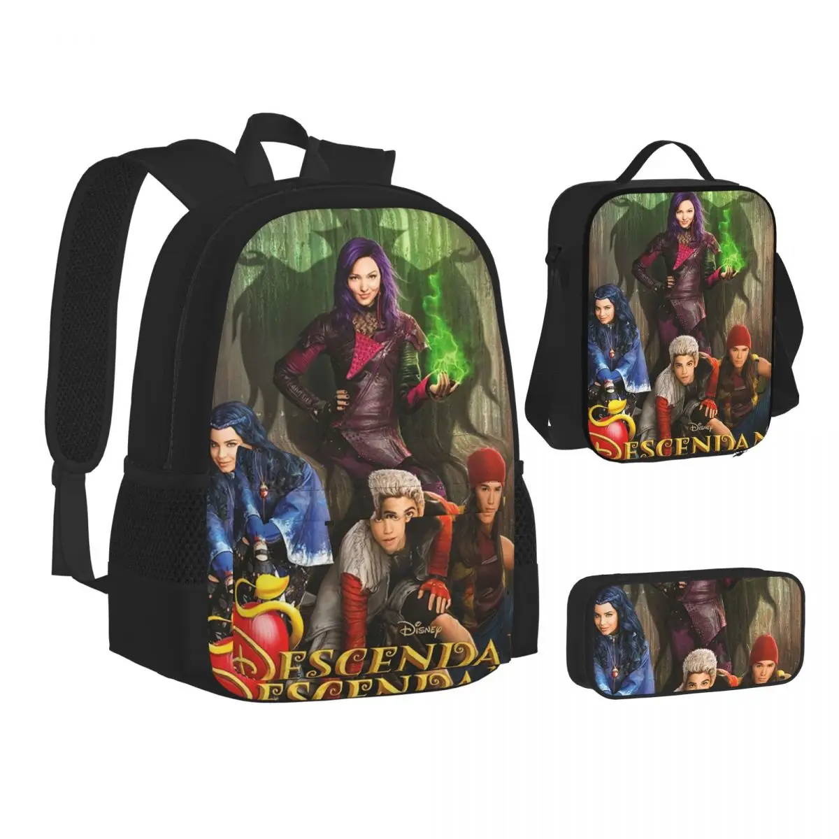 Descendants Backpacks Boys Girls Bookbag Students School Bags Kids Rucksack Lunch Bag Pen Bag Three-Piece Set
Descendants Backpacks Boys Girls Bookbag Students School Bags Kids Rucksack Lunch Bag Pen Bag Three-Piece Set