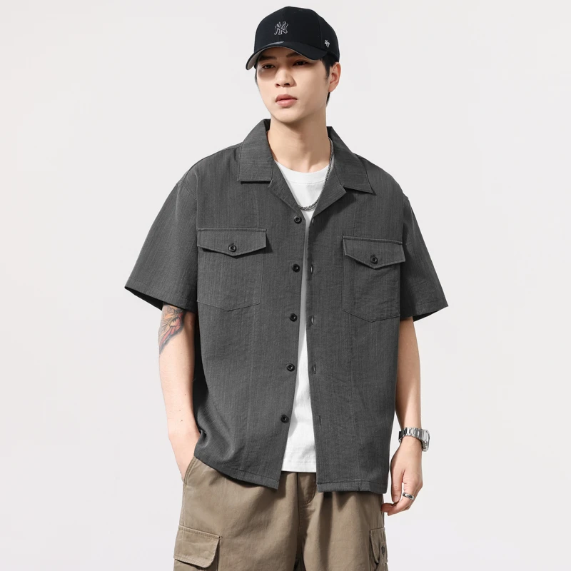 Men's Summer Retro Fashion Loose Casual Short Sleeve Cargo Shirt Cityboy Streetwear Plus Size Shirts Tops
Men's Summer Retro Fashion Loose Casual Short Sleeve Cargo Shirt Cityboy Streetwear Plus Size Shirts Tops