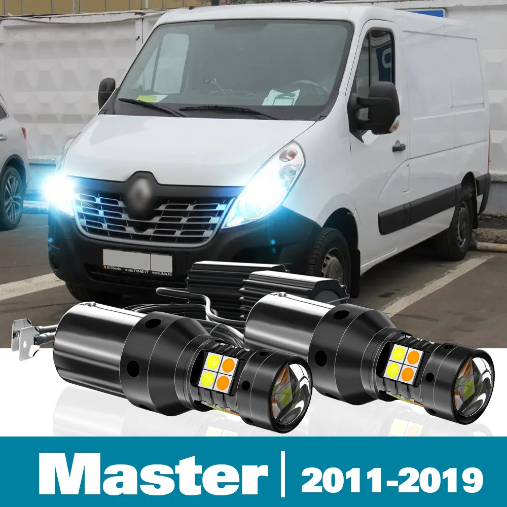 2pcs LED Dual Mode Turn Signal+Daytime Running Light DRL For Renault Master Accessories 2011-2019 2012 2013 2014 2015 2016 2017
2pcs LED Dual Mode Turn Signal+Daytime Running Light DRL For Renault Master Accessories 2011-2019 2012 2013 2014 2015 2016 2017