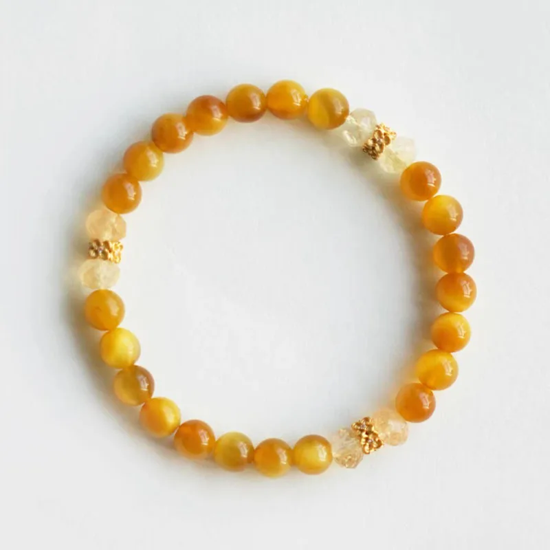 New Chinese Style Natural Tiger Eye Yellow Crystal Beaded Bracelet Lucky Fortune Attracting Jewelry Gifts
New Chinese Style Natural Tiger Eye Yellow Crystal Beaded Bracelet Lucky Fortune Attracting Jewelry Gifts
