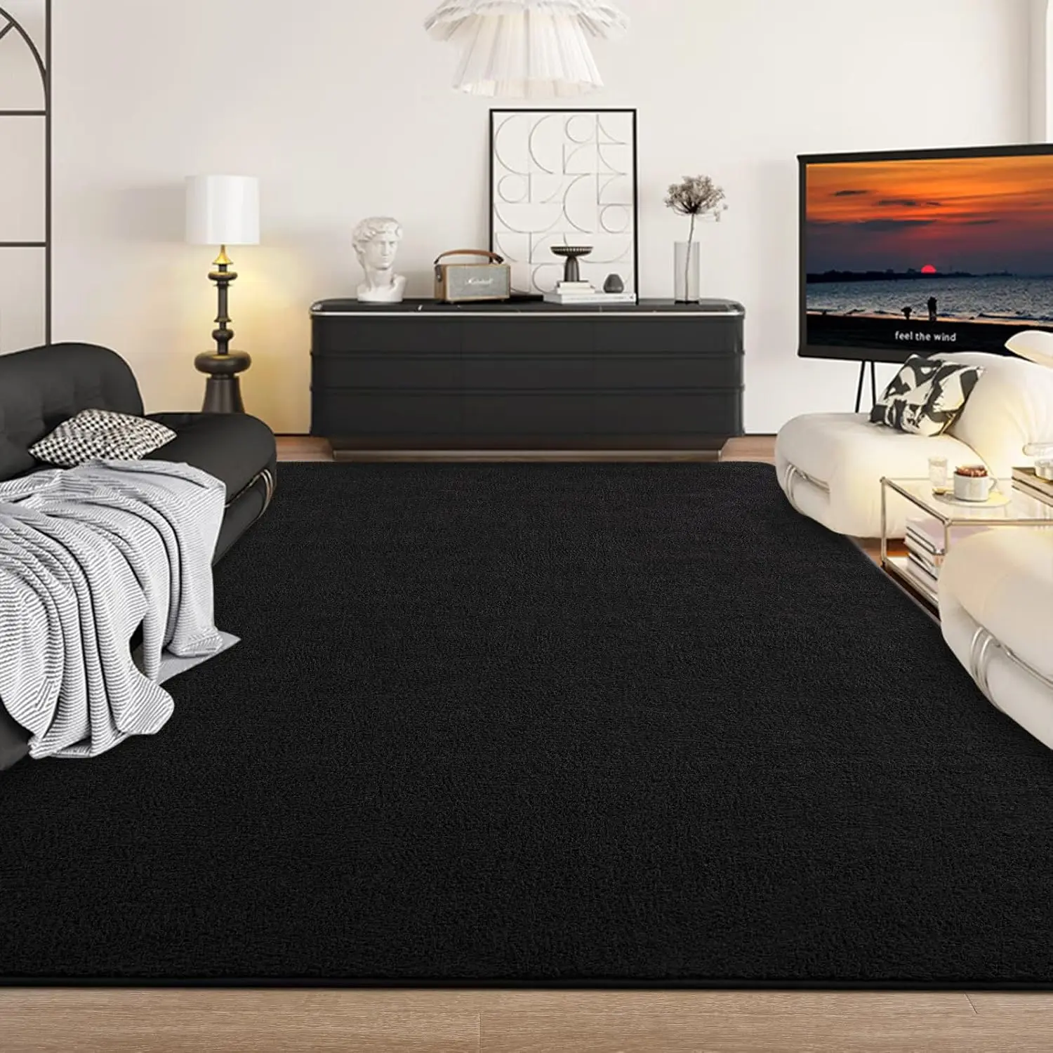 Black Area Rugs for Bedroom Living Room, 5x7 Feet Indoor Memory Foam Rug, Modern Washable Rugs for Kids Boys Girls Room
Black Area Rugs for Bedroom Living Room, 5x7 Feet Indoor Memory Foam Rug, Modern Washable Rugs for Kids Boys Girls Room