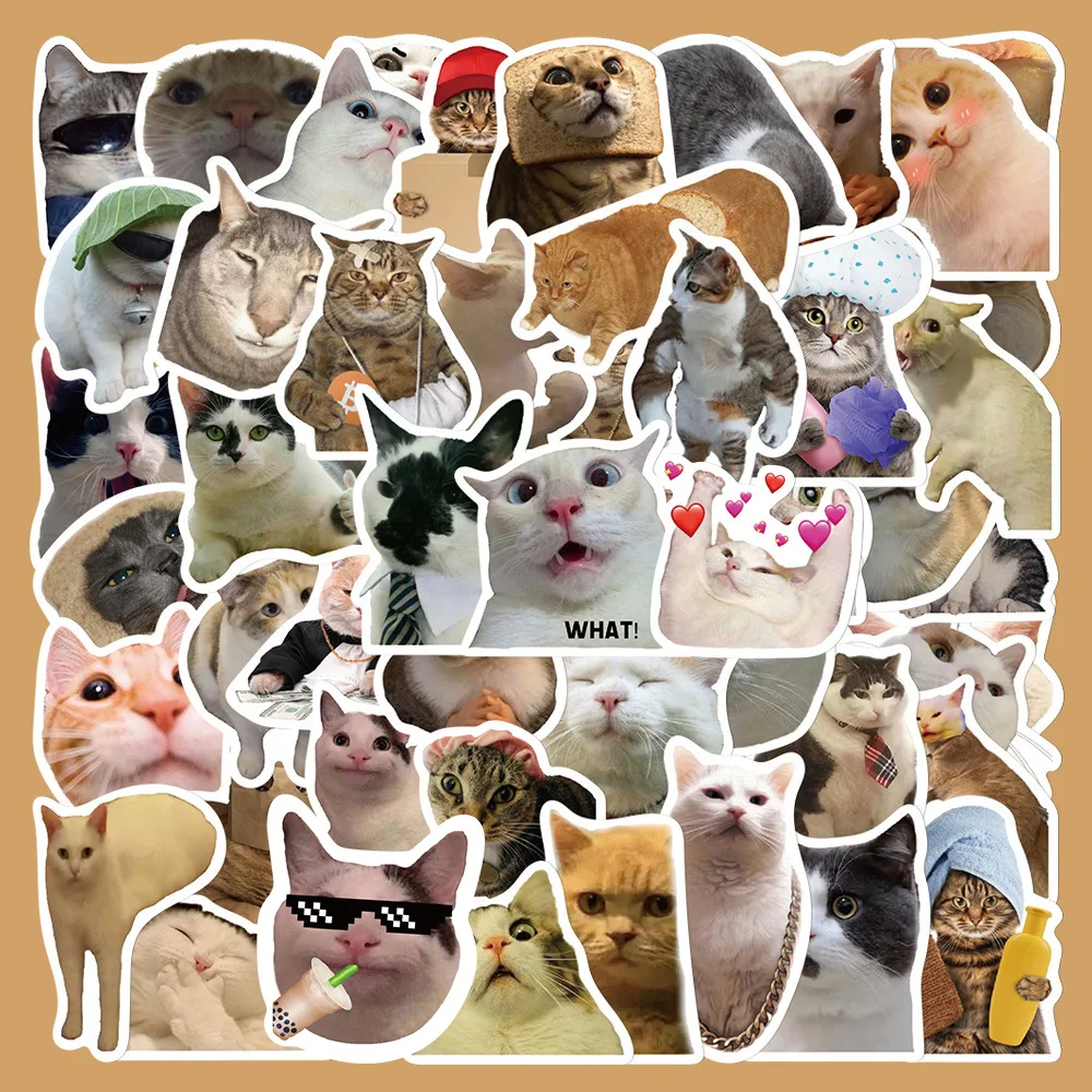 50pcs Funny and Funny Cat Series Graffiti Stickers Suitable for Helmet Desktop Wall Decoration DIY Sticker Package Wholesale
50pcs Funny and Funny Cat Series Graffiti Stickers Suitable for Helmet Desktop Wall Decoration DIY Sticker Package Wholesale