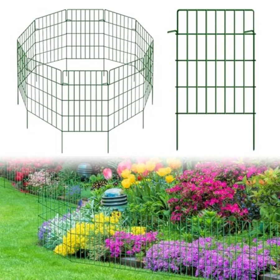 Decorative Garden Fence Total 32.5ft L x 24in High 1.44" Gap Metal Wire Rustproof Small Animal Barrier Fence Easy Assembly Pati
Decorative Garden Fence Total 32.5ft L x 24in High 1.44" Gap Metal Wire Rustproof Small Animal Barrier Fence Easy Assembly Pati
