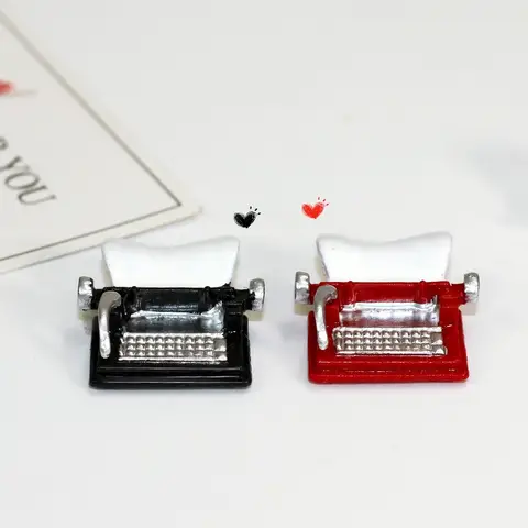 DOLLHOUSE miniature food toy scene model ob small cloth doll house accessories mini typewriter