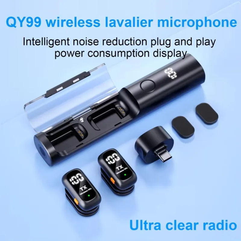 Wireless Lavalier Microphone with Charging Case Noise Reduction for Phone Video Recording Podcast Streaming Interview Type c Mic
Wireless Lavalier Microphone with Charging Case Noise Reduction for Phone Video Recording Podcast Streaming Interview Type c Mic