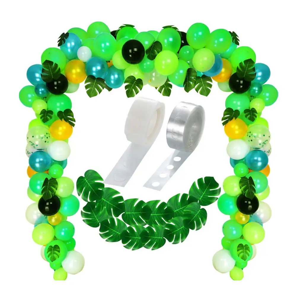142pcs in 1 Set Jungle Theme Latex Balloons Ornaments Set Monstera Balloon Chain Kids Birthday Summer Party Supplies Layout
142pcs in 1 Set Jungle Theme Latex Balloons Ornaments Set Monstera Balloon Chain Kids Birthday Summer Party Supplies Layout
