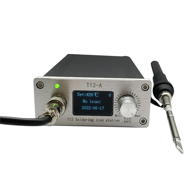 T12XJ Solder Station Kit Electric Solder iron LED Digital Display Rework Station With Soldering Tips Welding tools English
T12XJ Solder Station Kit Electric Solder iron LED Digital Display Rework Station With Soldering Tips Welding tools English