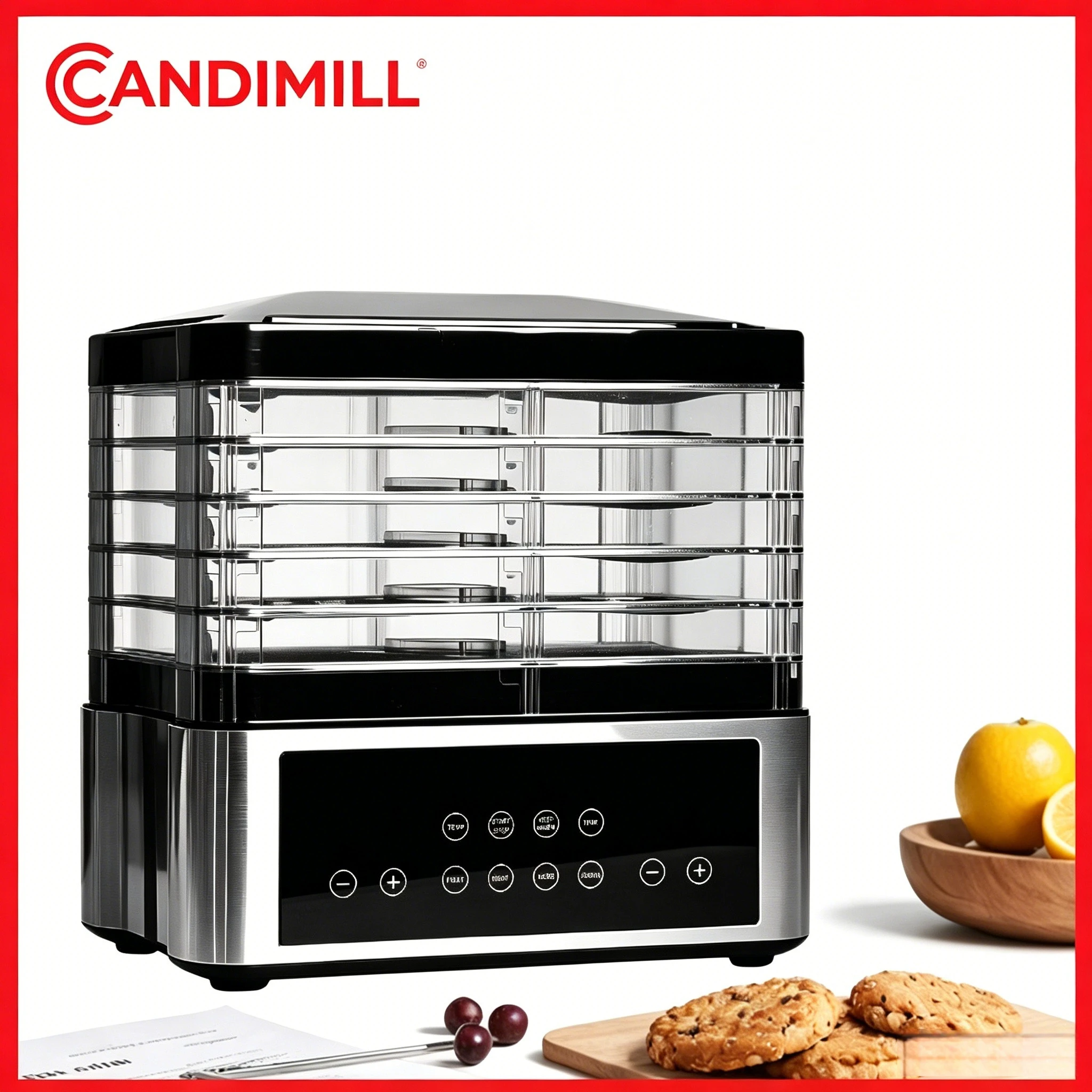 Home Stainless Steel Fruit Dryer Multifunctional Dehydrator for Meat Jerky, Pet Food & Resin Craft Drying
Home Stainless Steel Fruit Dryer Multifunctional Dehydrator for Meat Jerky, Pet Food & Resin Craft Drying