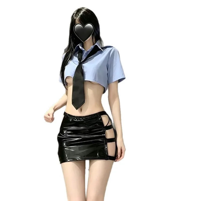 Sexy Policewoman Officer Role-play Outfit Sexy Waist-revealing Top Hip-hugging Short Skirt Uniform Sets Nightclub Style 52AC
Sexy Policewoman Officer Role-play Outfit Sexy Waist-revealing Top Hip-hugging Short Skirt Uniform Sets Nightclub Style 52AC