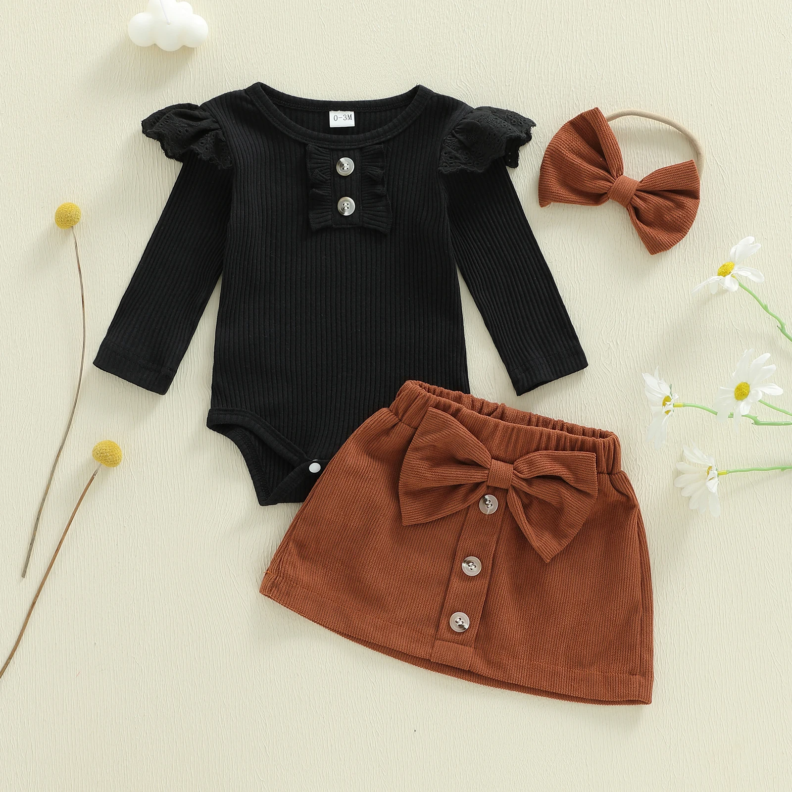 Toddler Baby Girls 2Pcs Jumpsuits Clothes Outfit Children Fall Long Sleeve Romper With Mini Skirt Bowknot Headband Clothing
Toddler Baby Girls 2Pcs Jumpsuits Clothes Outfit Children Fall Long Sleeve Romper With Mini Skirt Bowknot Headband Clothing