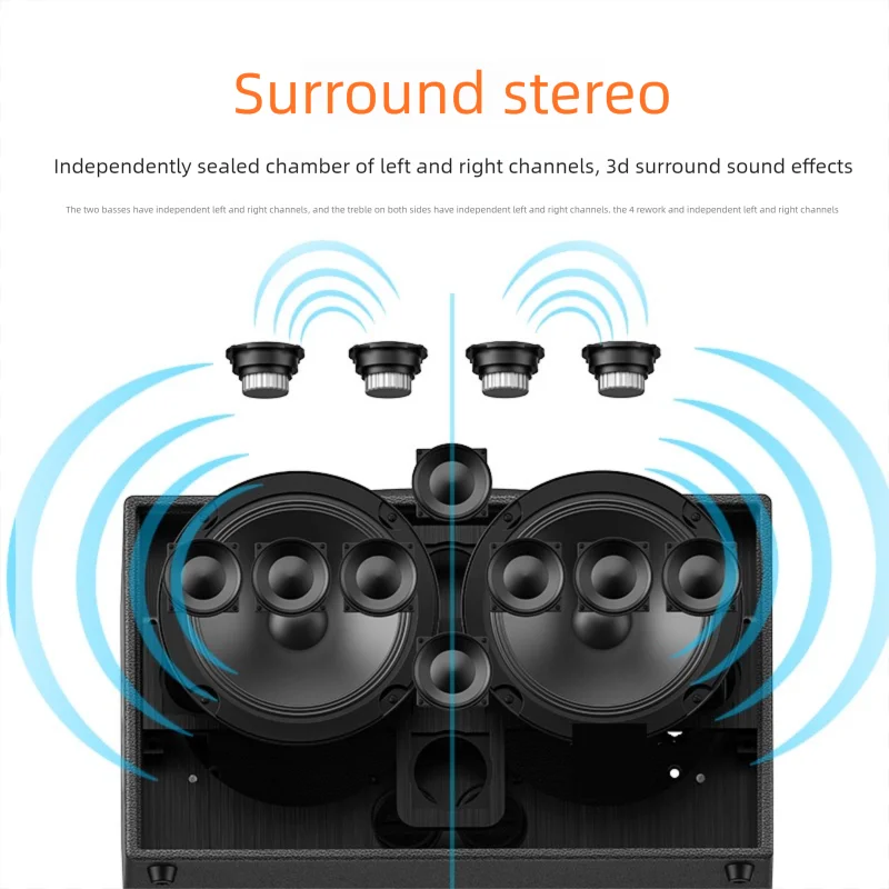 Hooqu Big Portable Speakers Audio System Sound Professional Music Speaker Wireless Smart Active Speaker
Hooqu Big Portable Speakers Audio System Sound Professional Music Speaker Wireless Smart Active Speaker