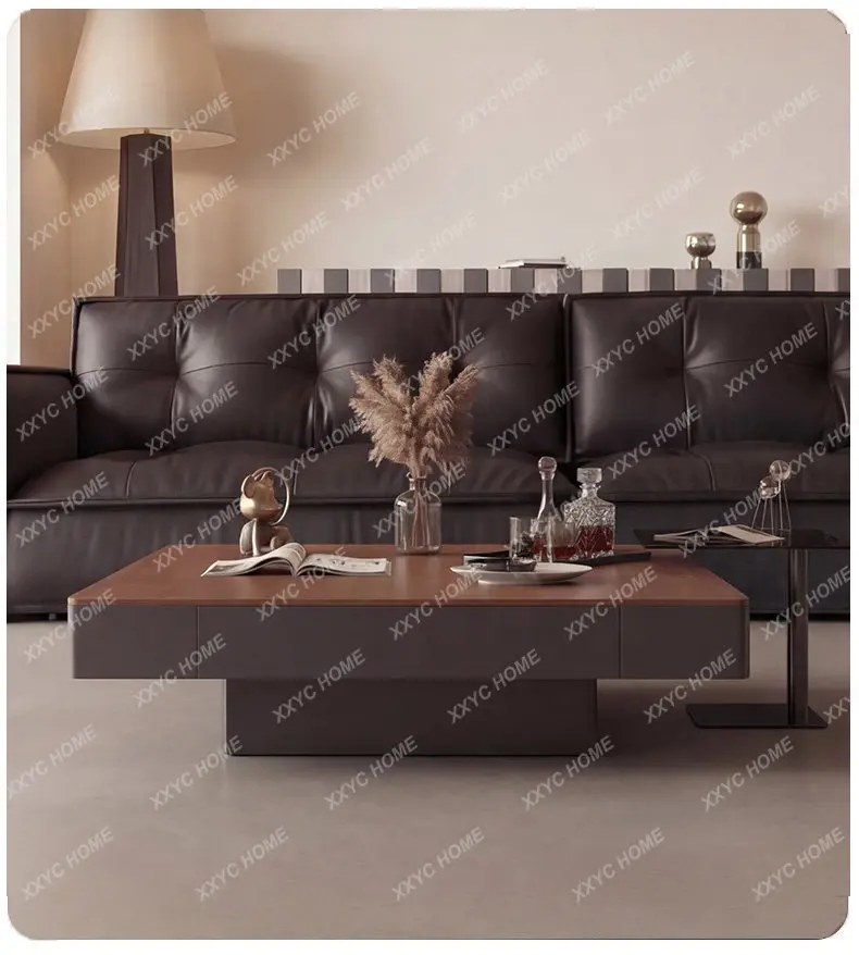 LMedieval black solid wood coffee table light luxury living room household square coffee table
LMedieval black solid wood coffee table light luxury living room household square coffee table