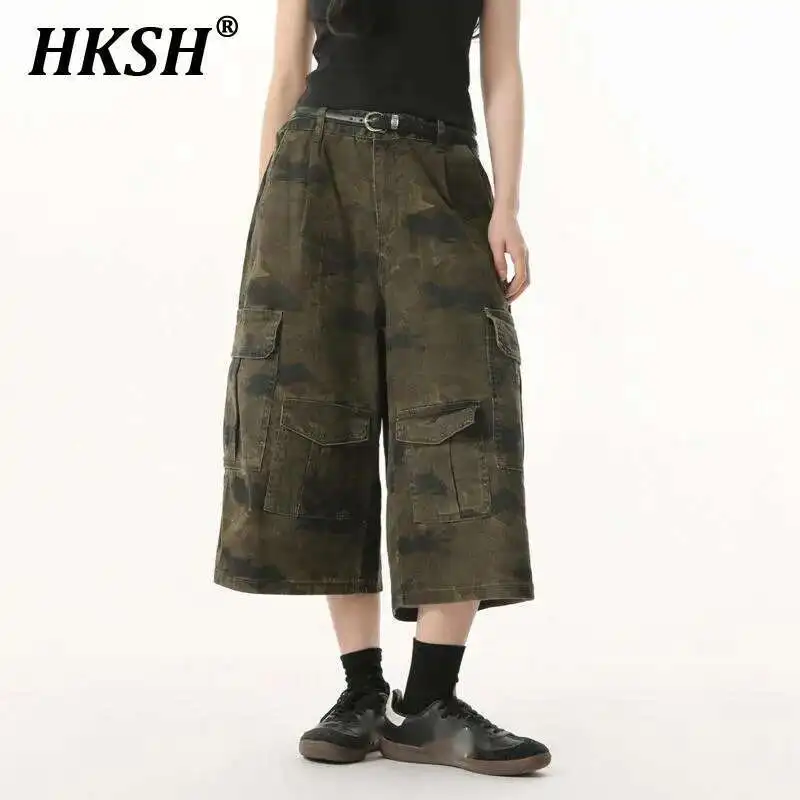 HKSH Men's Streetwear Spring Summer New Camouflage Wide Leg Casual Calf-Length Denim Pants Chic Punk Vintage Women Jeans HK4296
HKSH Men's Streetwear Spring Summer New Camouflage Wide Leg Casual Calf-Length Denim Pants Chic Punk Vintage Women Jeans HK4296