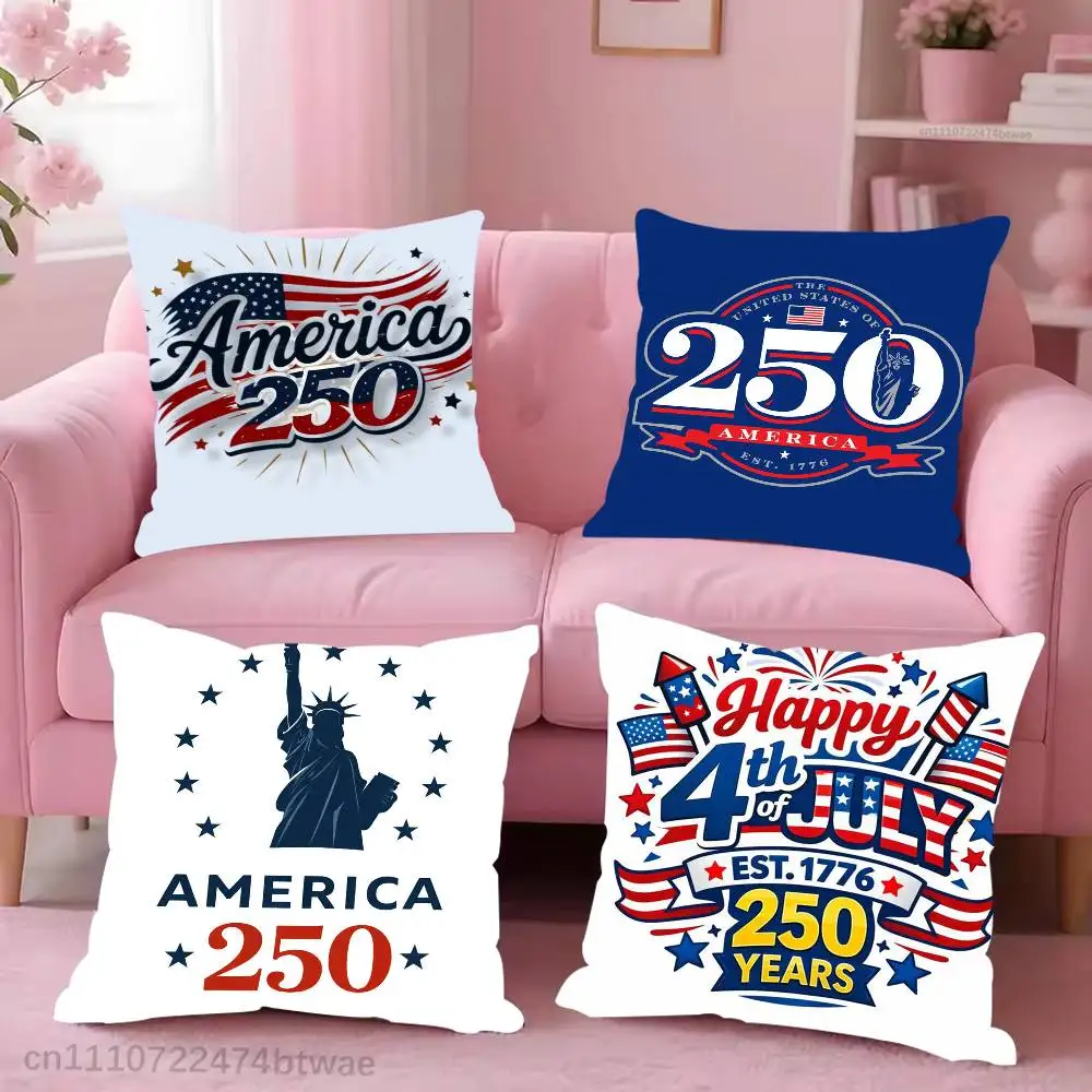 America250 Semiquincentennial Pillow Case For Sofa Bedroom Living Room Plush Cushion Cover Decorations and Protector
America250 Semiquincentennial Pillow Case For Sofa Bedroom Living Room Plush Cushion Cover Decorations and Protector