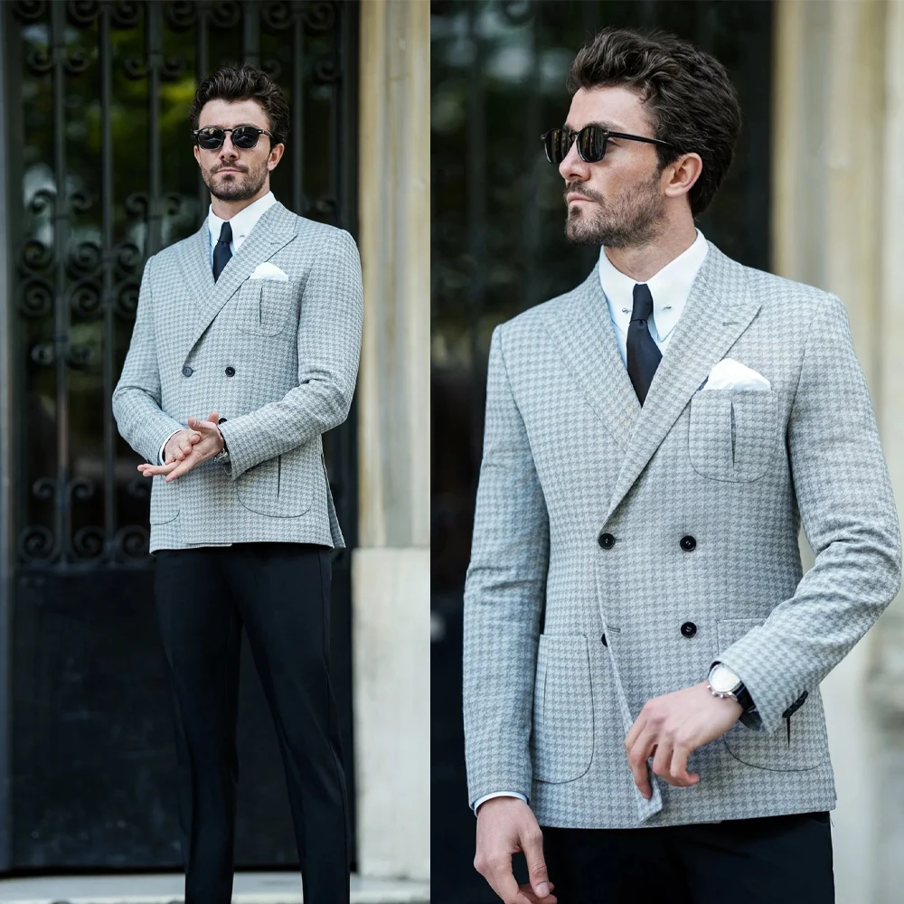 Классическое свадебное пальто с узором «гусиные лапки» для мужчин, пиджак с зубчатыми лацканами, двубортное пальто, только куртка на заказ
Классическое свадебное пальто с узором «гусиные лапки» для мужчин, пиджак с зубчатыми лацканами, двубортное пальто, только куртка на заказ