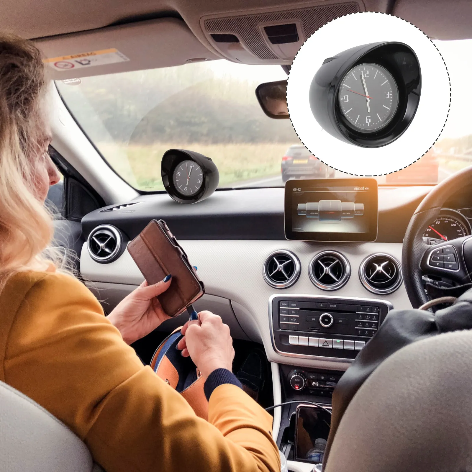 1Set Automotive Clock Mini Car Dashboard Clock Beautiful Generous Design Strong Sticker Mount for Driving Safety Office School
1Set Automotive Clock Mini Car Dashboard Clock Beautiful Generous Design Strong Sticker Mount for Driving Safety Office School