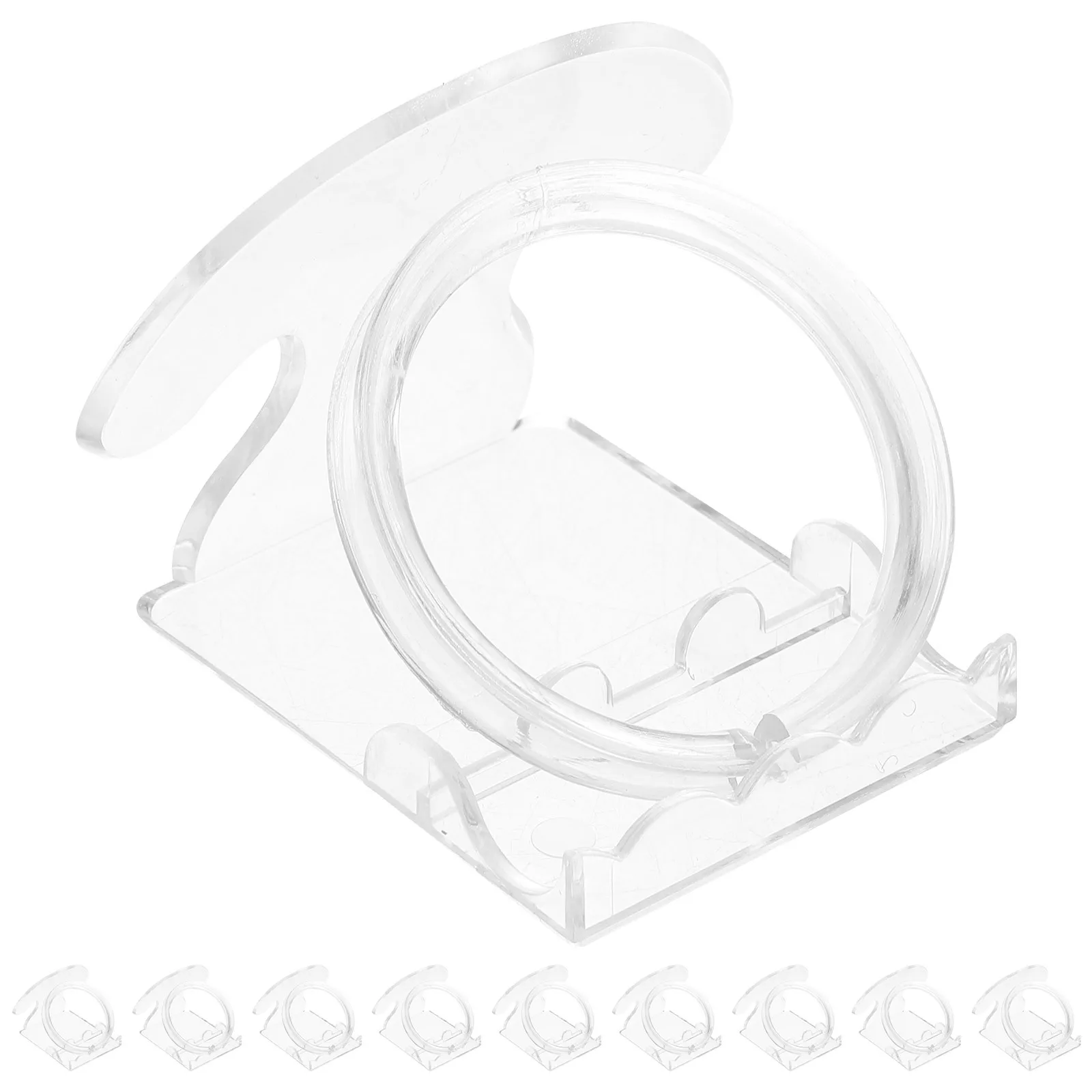 10 set Plastic Transparent Bracelet Display Stand Storage Holder For Jewelry Rack Bangle Desktop Container Wristband Organizer
10 set Plastic Transparent Bracelet Display Stand Storage Holder For Jewelry Rack Bangle Desktop Container Wristband Organizer