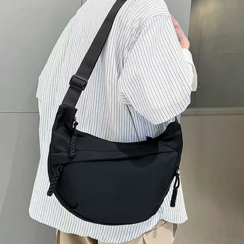 Casual Women's Nylon Crossbody Bag, Large Capacity Hobo Shoulder Purse with Adjustable Strap, Black/White/Khaki for Daily Use
Casual Women's Nylon Crossbody Bag, Large Capacity Hobo Shoulder Purse with Adjustable Strap, Black/White/Khaki for Daily Use