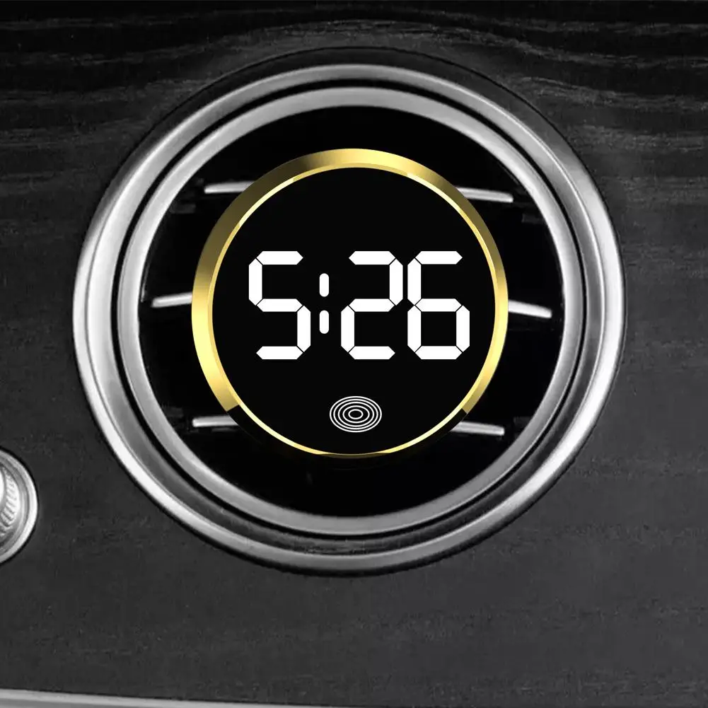 New Car Clock LED Electronic Watch Round Alloy Touch Luminous Creative Digital Clock For Car Supplies Accessories
New Car Clock LED Electronic Watch Round Alloy Touch Luminous Creative Digital Clock For Car Supplies Accessories