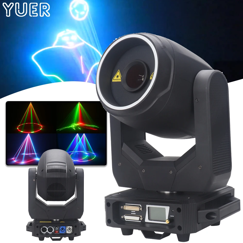 RGB 5w Laser 40x0.5w LED Aperture 20Kpps Scanning Moving Head Pattern Club Disco Stage Light DMX Music ILDA Party DJ Projector
RGB 5w Laser 40x0.5w LED Aperture 20Kpps Scanning Moving Head Pattern Club Disco Stage Light DMX Music ILDA Party DJ Projector