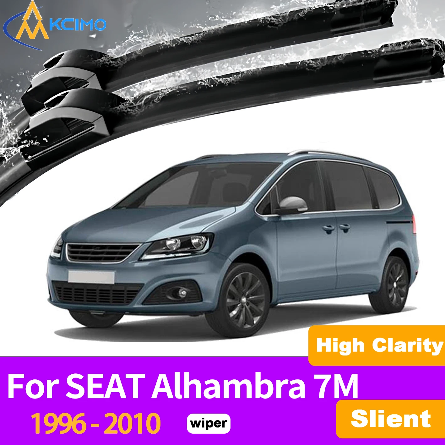 KCIMO 2PCS Front Windshield Wiper Blades For SEAT Alhambra 7M 1996–2010, Streak-Free Deep Cleaning Replacement Auto Parts
KCIMO 2PCS Front Windshield Wiper Blades For SEAT Alhambra 7M 1996–2010, Streak-Free Deep Cleaning Replacement Auto Parts