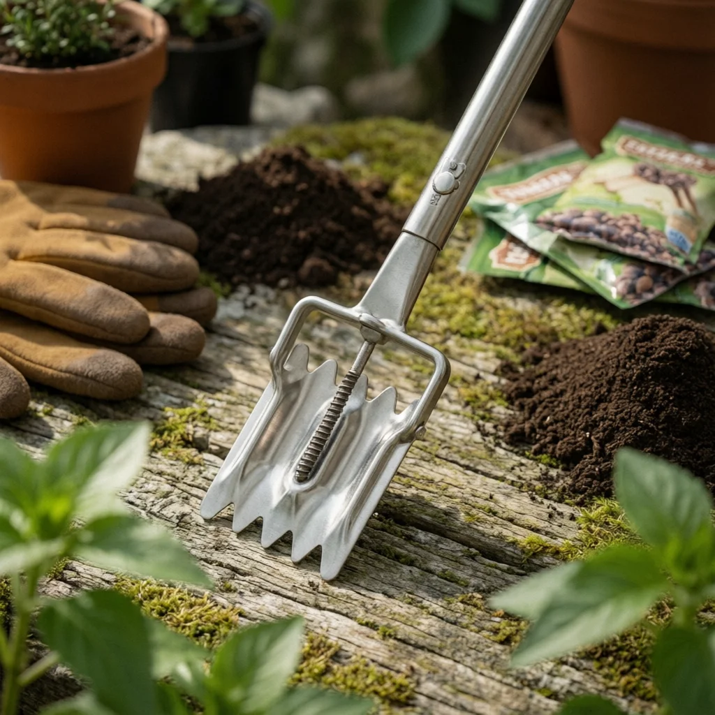 Mulch Film Punch Long-Lasting Hole Puncher Soil Hole Digger Lightweight Handle Planting Dibber Rust Resistant for Greenhouse
Mulch Film Punch Long-Lasting Hole Puncher Soil Hole Digger Lightweight Handle Planting Dibber Rust Resistant for Greenhouse